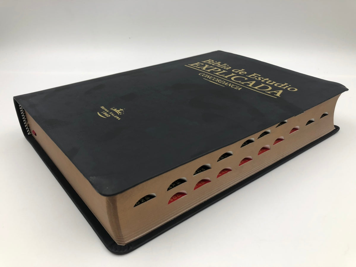Biblia RVR 1960 de Estudio Explicada Negro