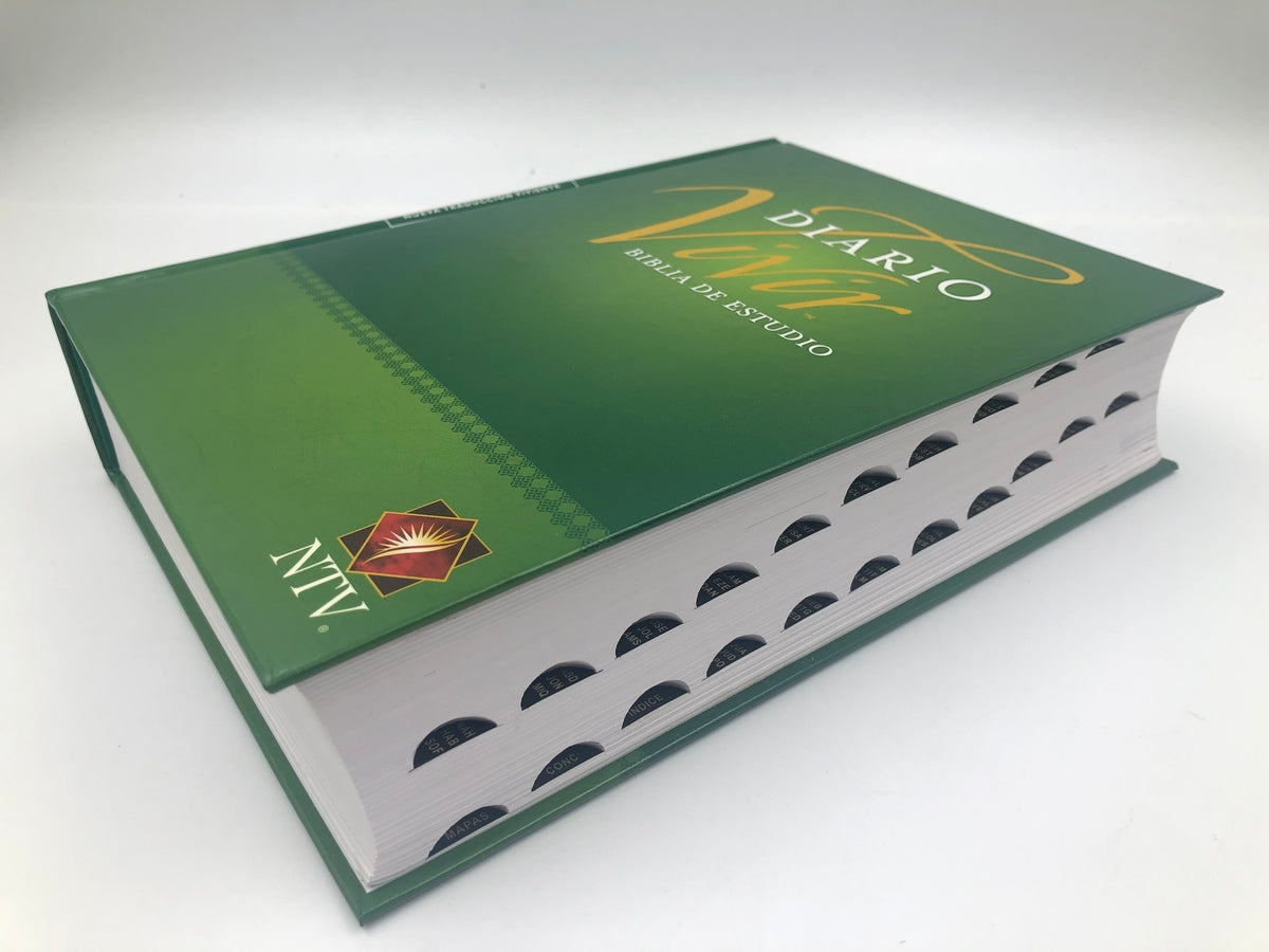 Biblia de estudio Diario Vivir NTV Tapa Dura con índice