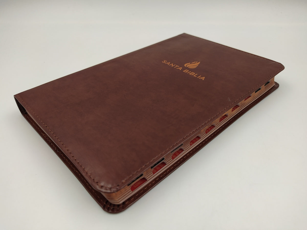 Biblia RVR 1960 Ultrafina Marrón con Índice