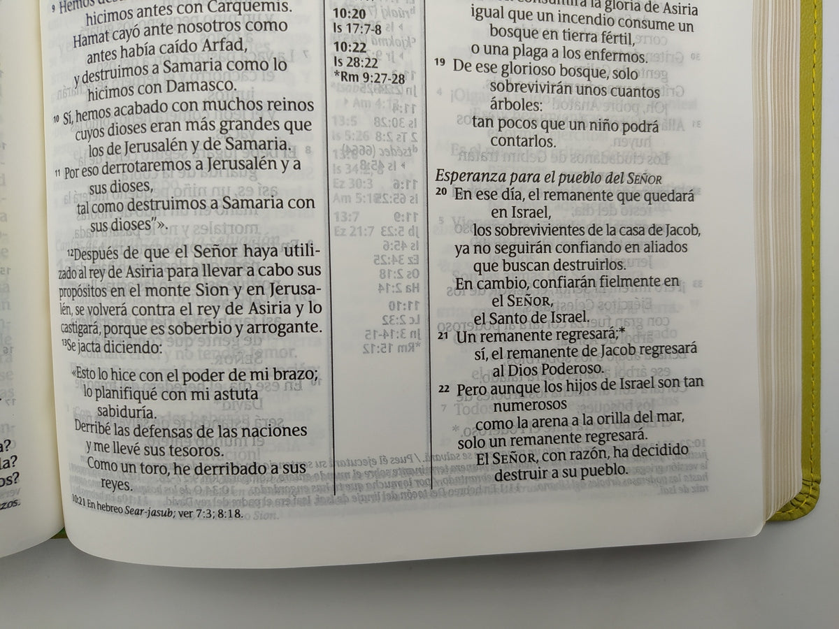 Biblia de referencia ultrafina Letra grande