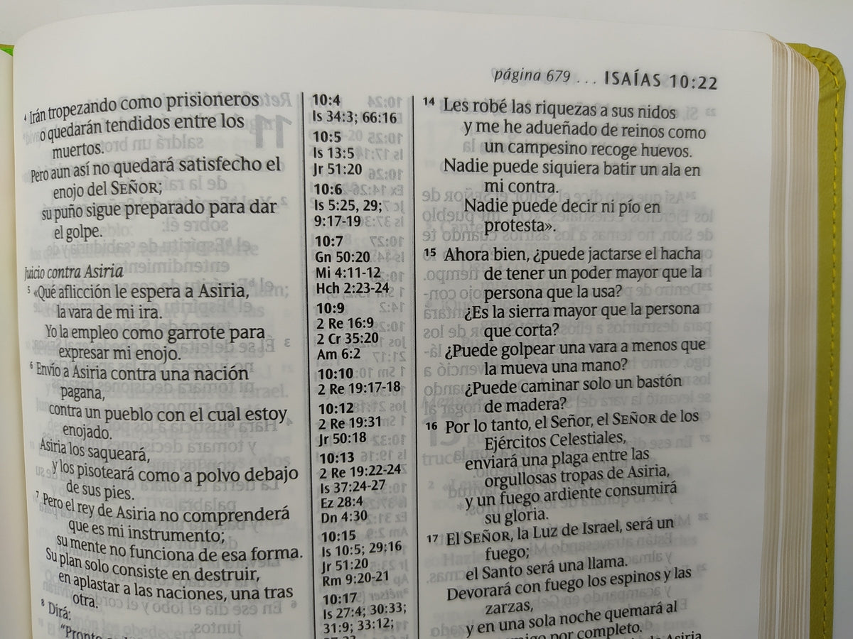 Biblia de referencia ultrafina Letra grande