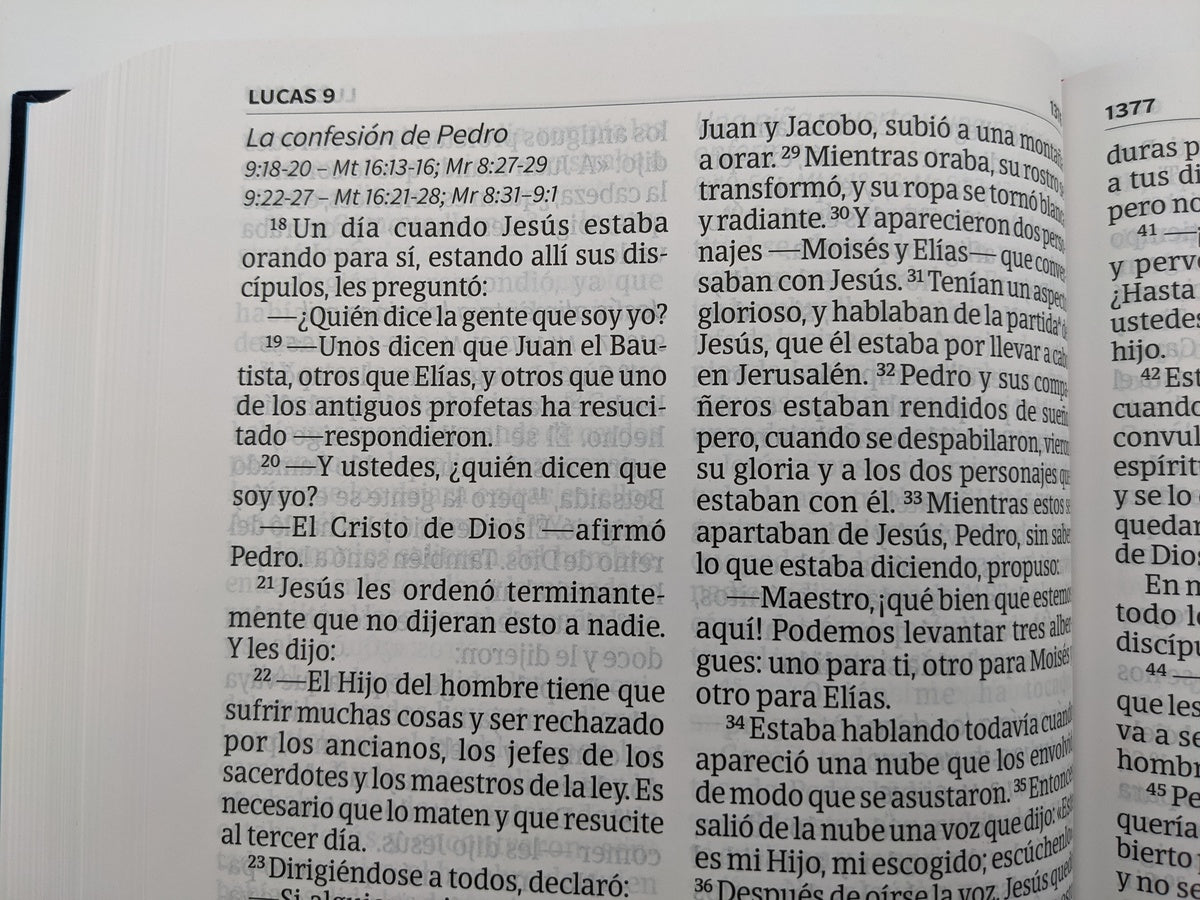 Biblia NVI Letra Súper Gigante Bordado Sobre Tela