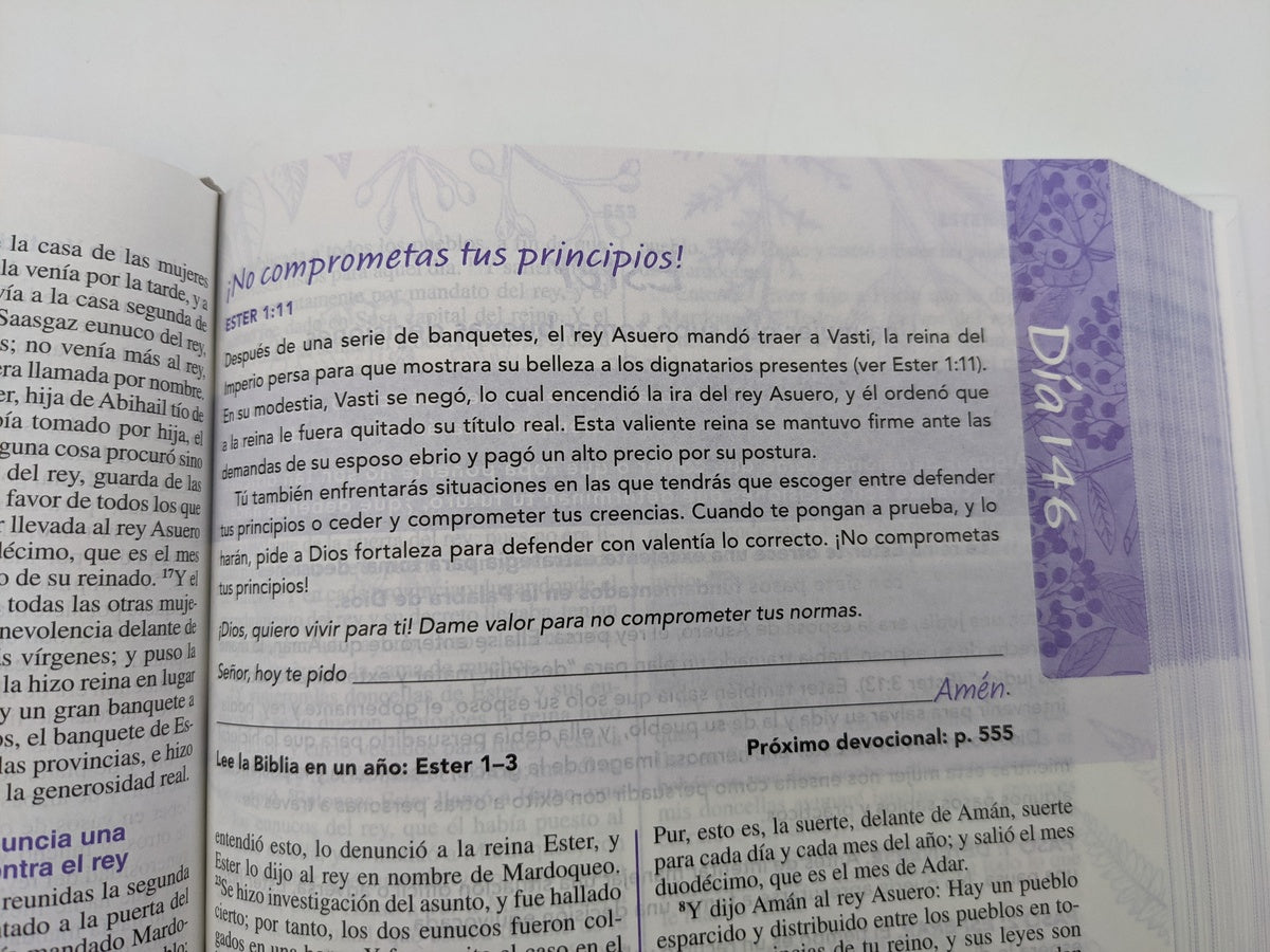Biblia RVR60 Una joven conforme el corazón de Dios Tapa Dura