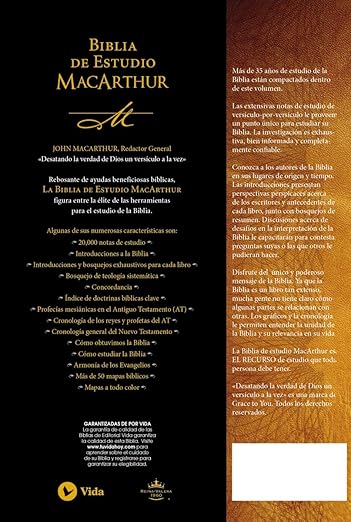 Biblia RVR 1960 de Estudio MacArthur Rustica