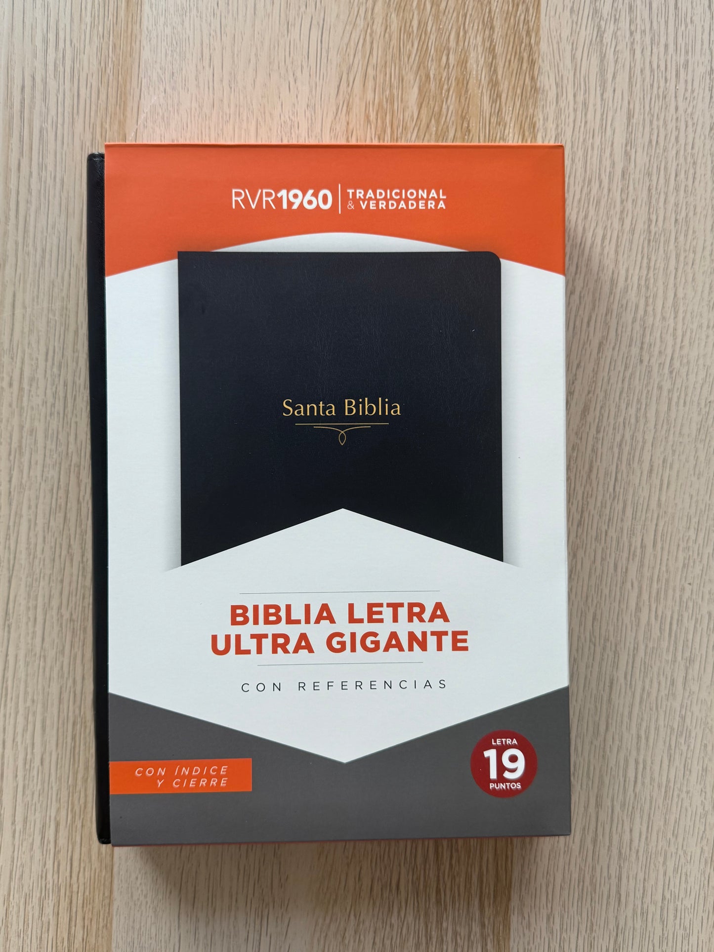 Biblia RVR60 súper gigante letra 19 puntos