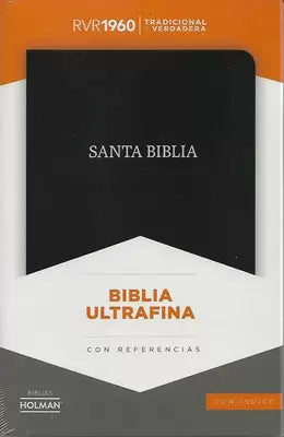 BIBLIA RVR60 ULTRAFINA CON ÍNDICE NEGRO