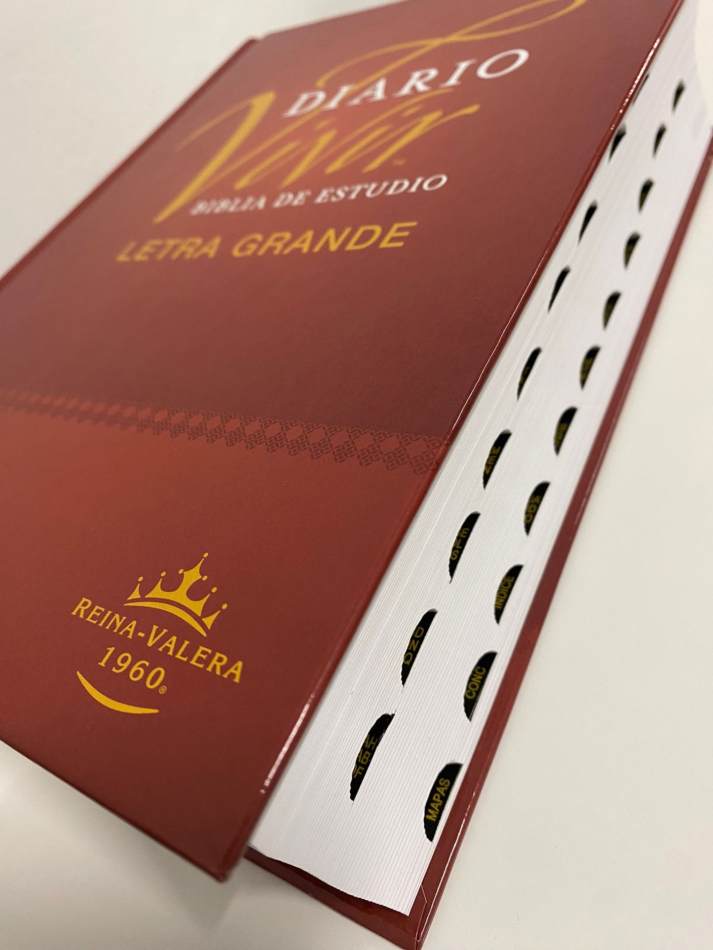 Biblia RVR 1960 letra grande índice diario vivir