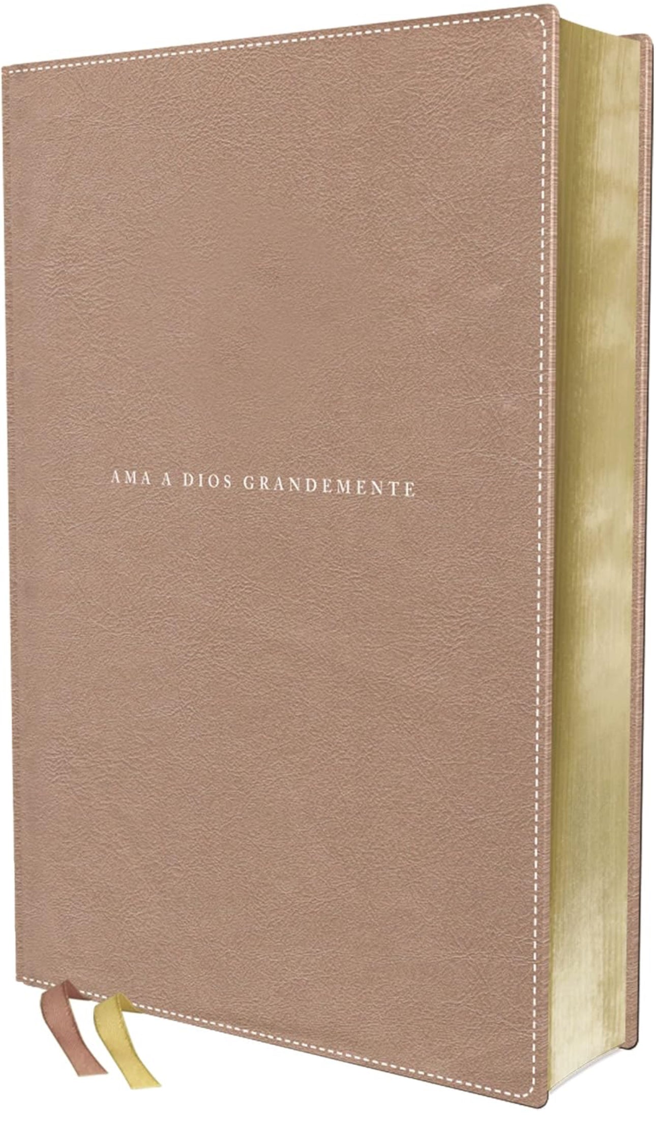 Biblia Ama a Dios grandemente Imitación piel rosa NBLA