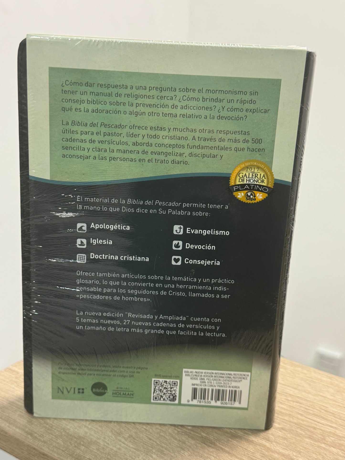 Biblia NVI del Pescador Letra Grande