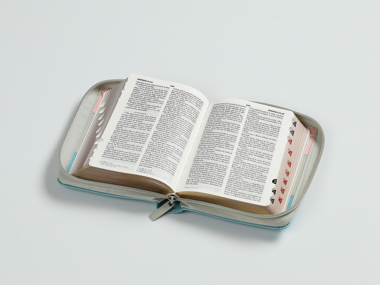 Biblia RVR60 Bolsillo Tricolor cierre indice