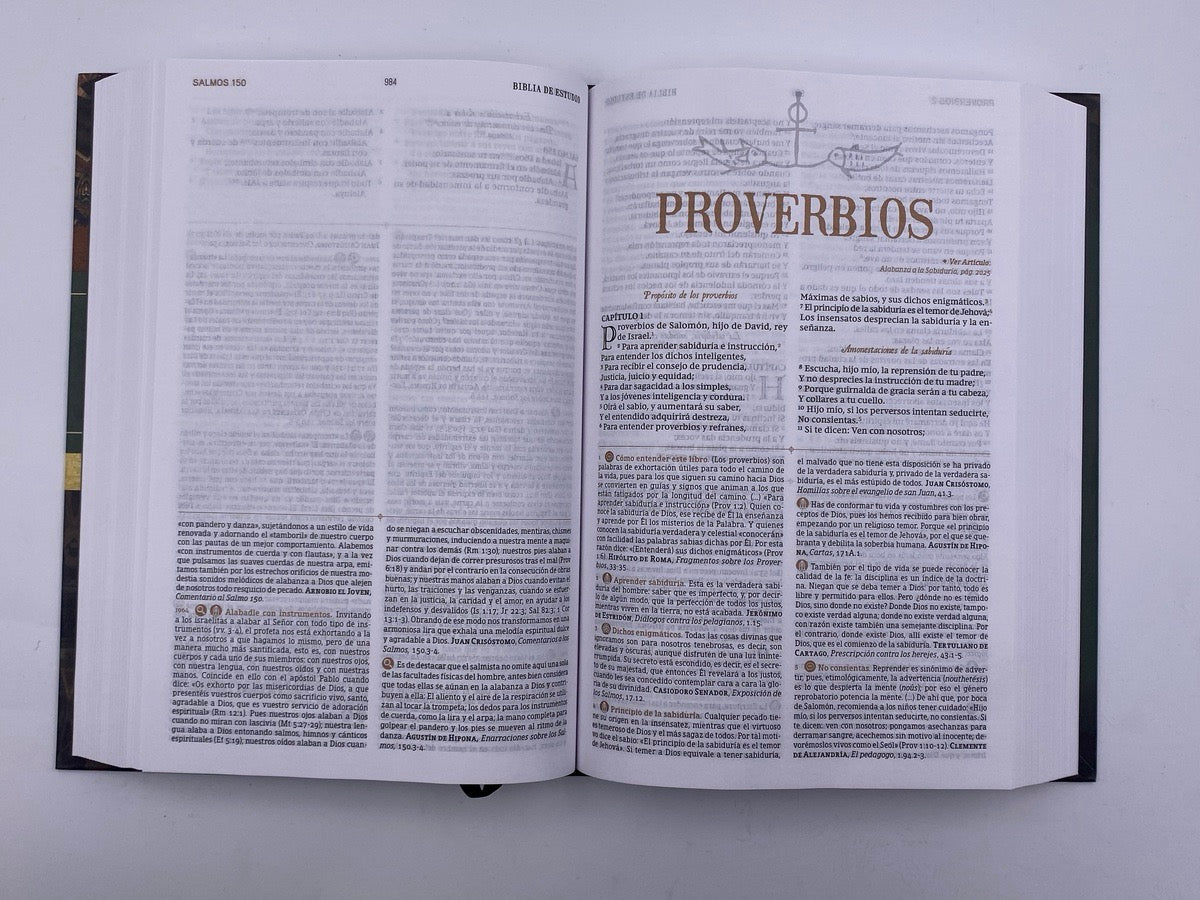 Biblia de estudio Patrística RVR77 tapa dura