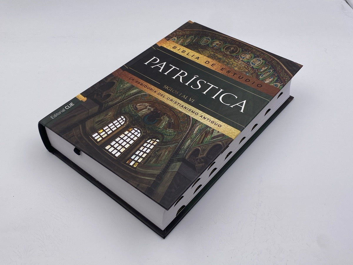 Biblia de estudio Patrística RVR77 tapa dura con índice