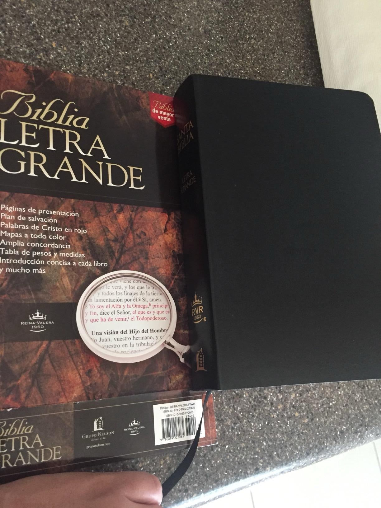 Biblia RVR 1960 Letra Grande Piel