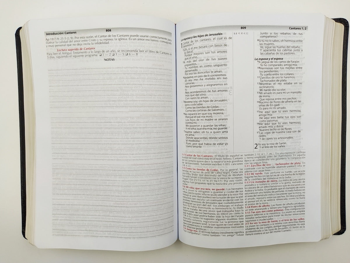 Biblia de Estudio RVR 1960 Vida Plena tapa dura actualiza y ampliada