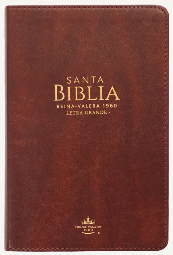 Biblia RVR60 Tamaño Manual Letra Grande Marrón