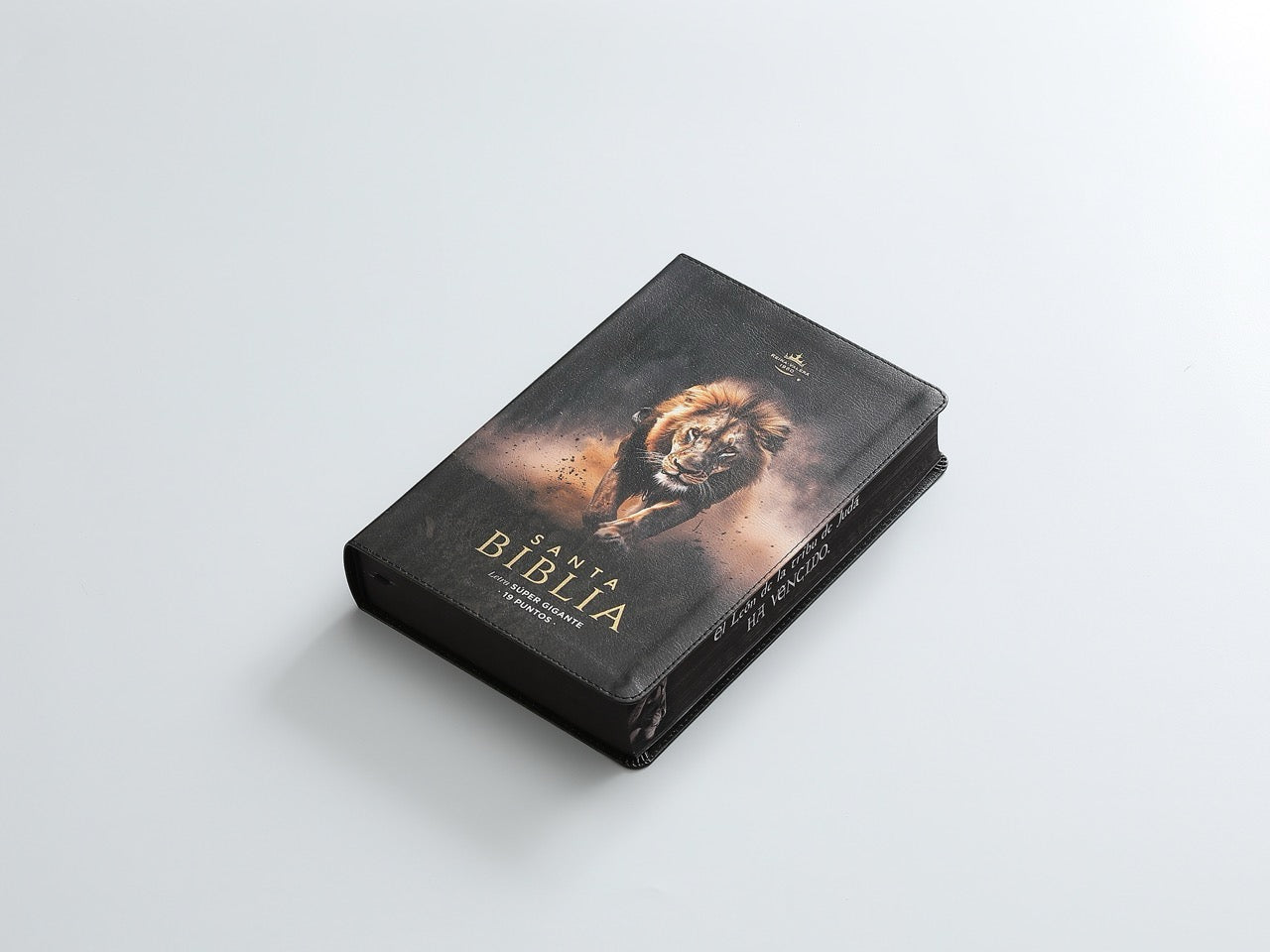 Biblia RVR60 Letra Súper Gigante piel León
