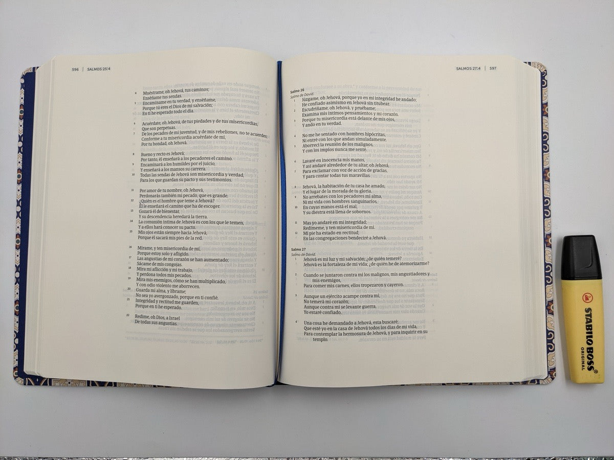 Biblia RVR 1960 de Apuntes Piel Fabricada y Mosaico