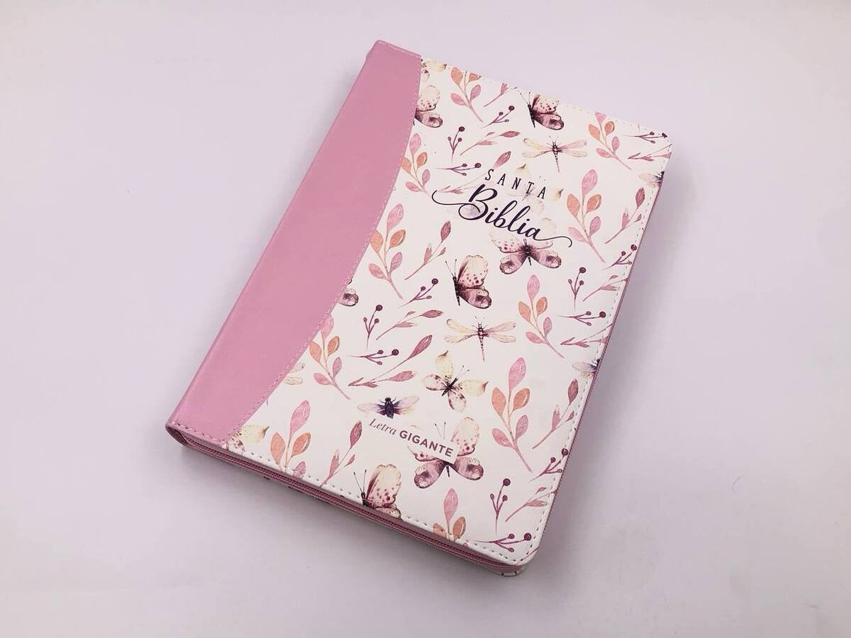 Biblia RVR60 Letra Gigante 15 puntos Rosa
