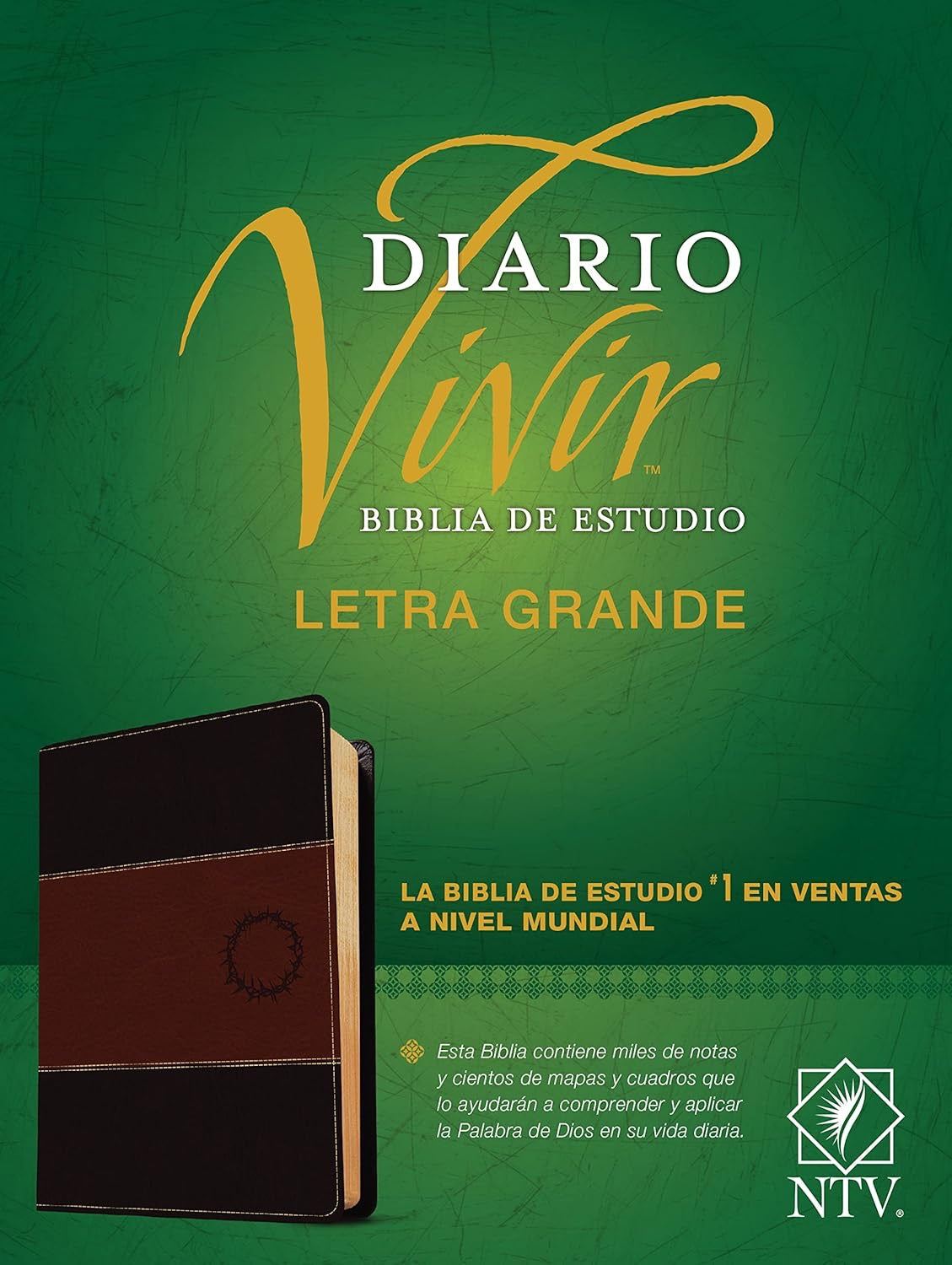 Biblia NTV de Estudio Diario Vivir Letra Grande Café