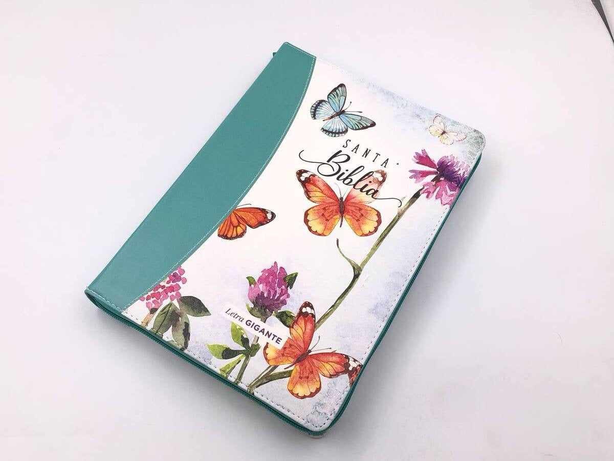 Biblia RVR60 Letra Gigante 15 puntos Turquesa