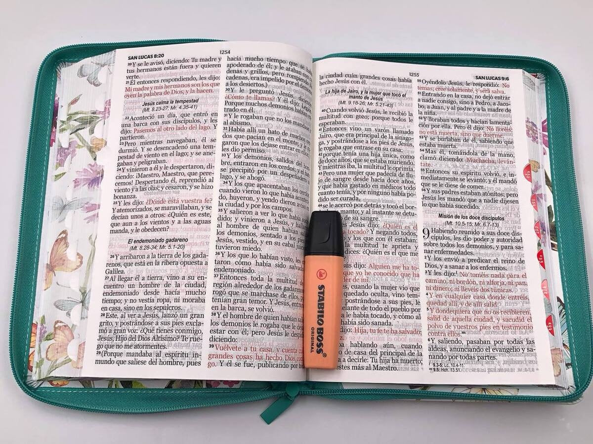 Biblia RVR60 Letra Gigante 15 puntos Turquesa