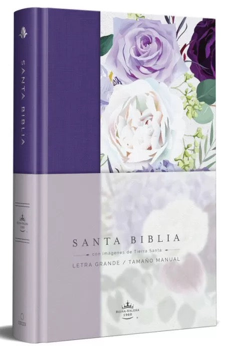 Biblia RVR 1960 Letra Grande Tamaño Manual Morada