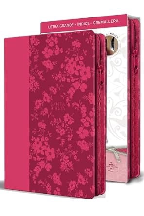 Biblia RVR 1960 Letra Grande Tamaño Manual Fucsia