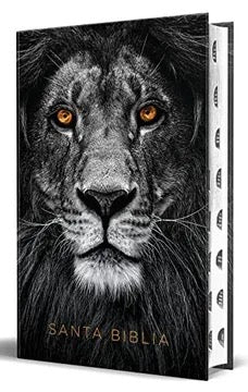 Biblia RVR 1960 Letra Grande Tamaño Manual León de Judá Tapa Dura con Índice