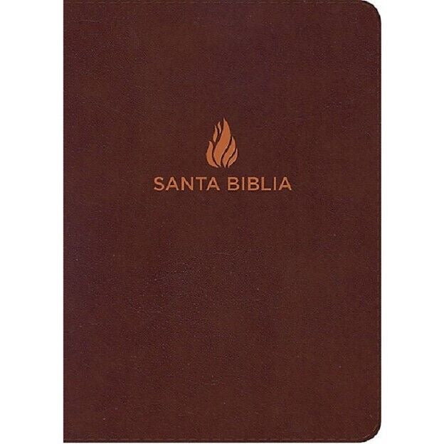 Biblia NVI Letra Súper Gigante Piel Marrón con Índice