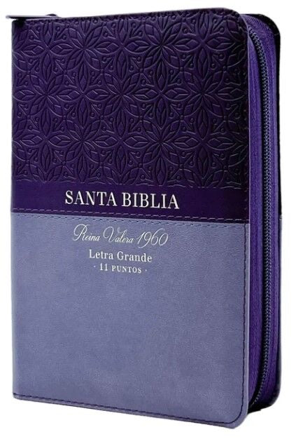 Biblia RVR60 portátil Letra 11 puntos i/piel con cierre