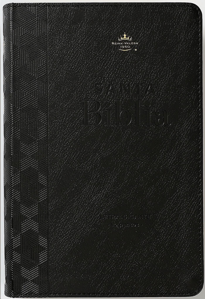 Biblia RVR60 Tamaño manual letra GIgante piel negro