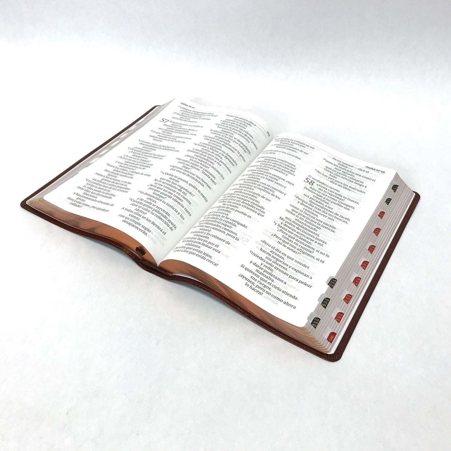 Biblia NVI Letra Súper Gigante Piel Marrón con Índice
