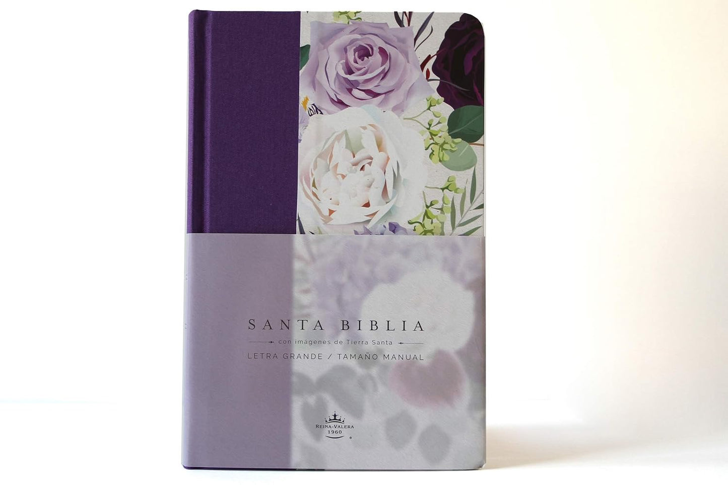 Biblia RVR 1960 Letra Grande Tamaño Manual Tapa Dura Morada