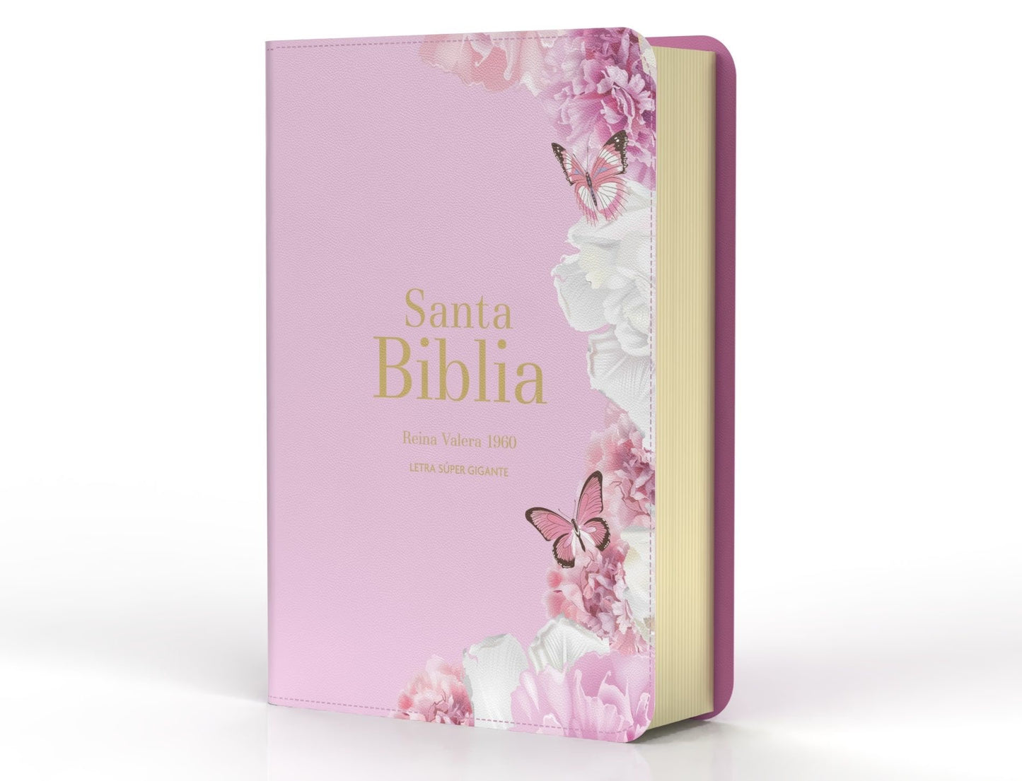 Biblia RVR 1960 Letra Súper Gigante Rosa Claro