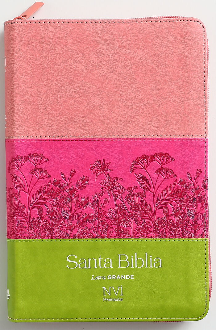 Biblia NVI Peninsular Tamaño Manual Letra Grande Tricolor