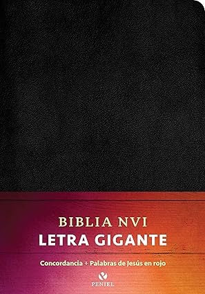 Biblia NVI Letra Gigante Piel Negro
