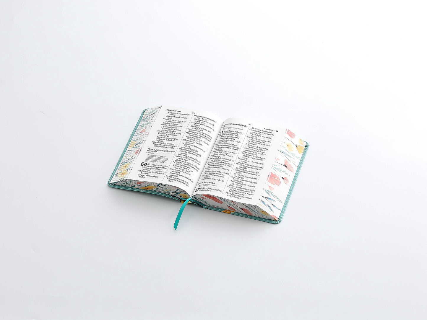 Biblia RVR60 Tamaño compacto Letra Grande 12 puntos turquesa