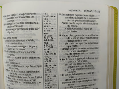 Biblia de referencia ultrafina Letra grande