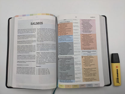 Biblia RVR 1960 de Estudio Arco Iris Negro