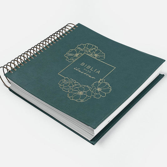 Biblia RVR 1960 para Ilustrar Floral Símil Piel