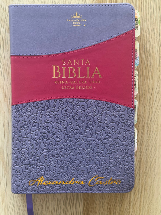 Biblia Personalizada nombre y indice