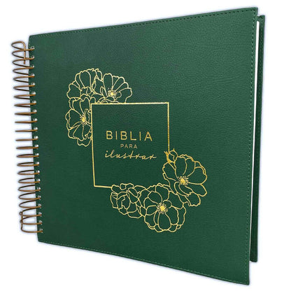 Biblia RVR 1960 para Ilustrar Floral Símil Piel
