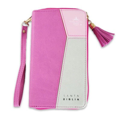 Biblia RVR60 Chequera rosa indice