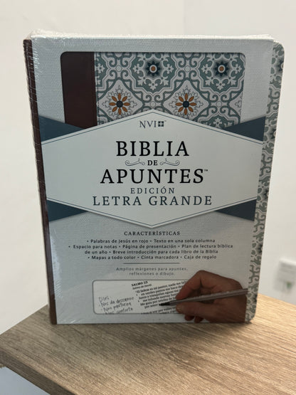 Biblia de apuntes edición letra grande NVI
