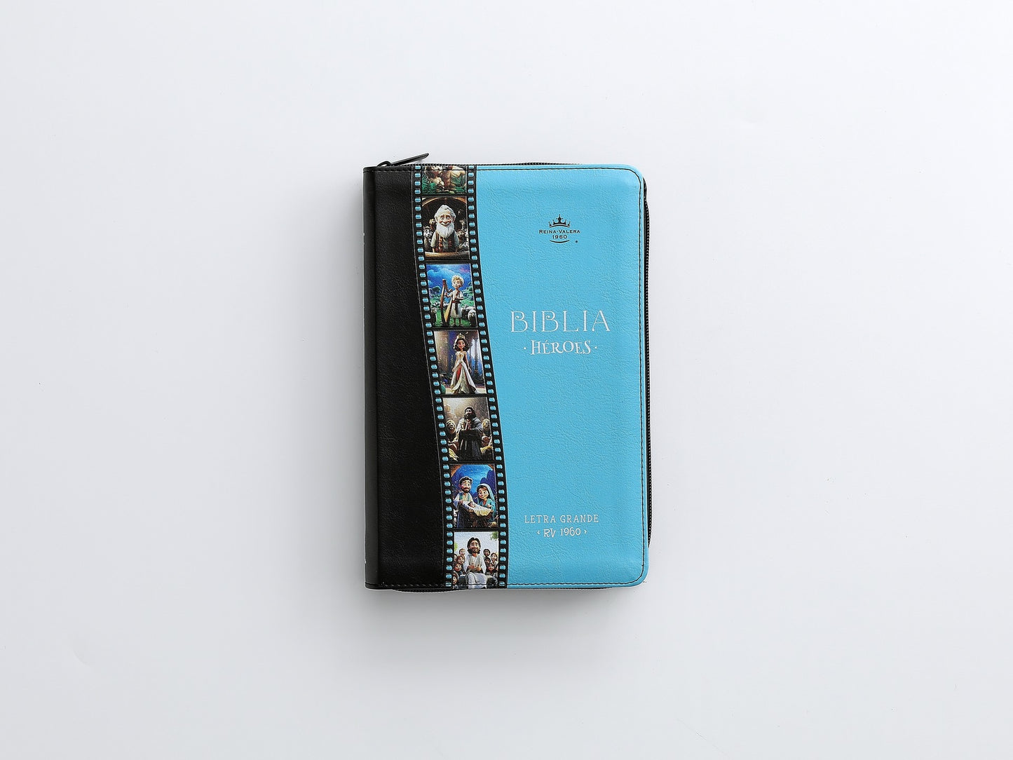 Biblia Héroes RVR60 Letra Grande azul