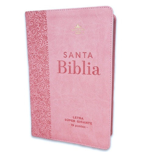Biblia RVR60 Letra Súper Gigante rosa