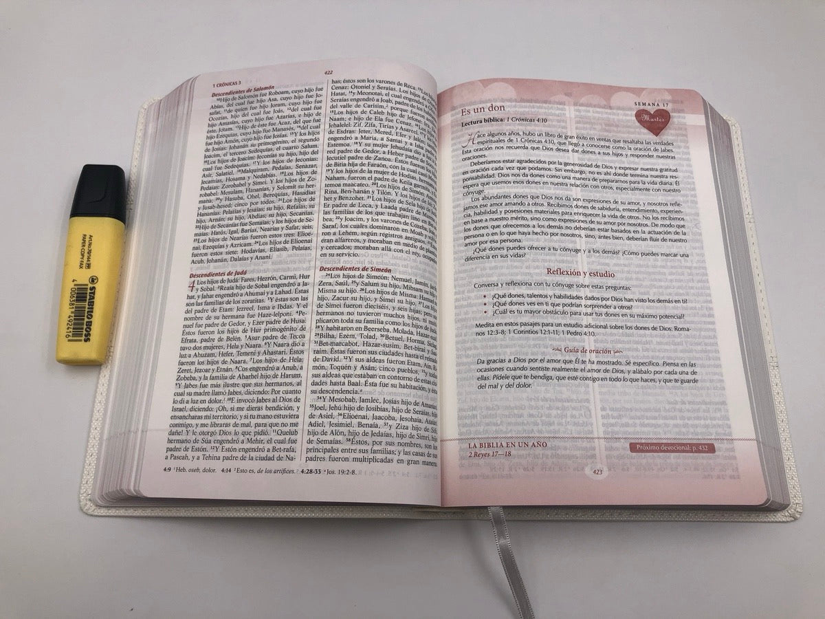 Biblia RVR 1960 Lenguajes del Amor Blanco