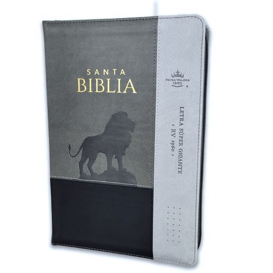Biblia RVR60 Letra Súper Gigante león