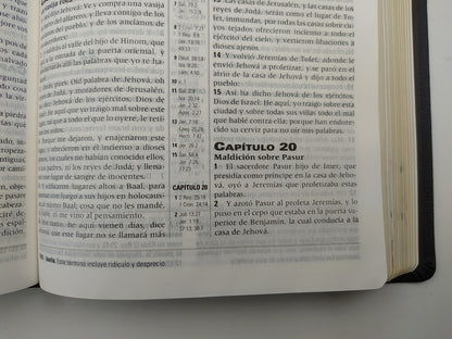 Biblia RVR 1960 de Estudio de la Profecia Piel Negro