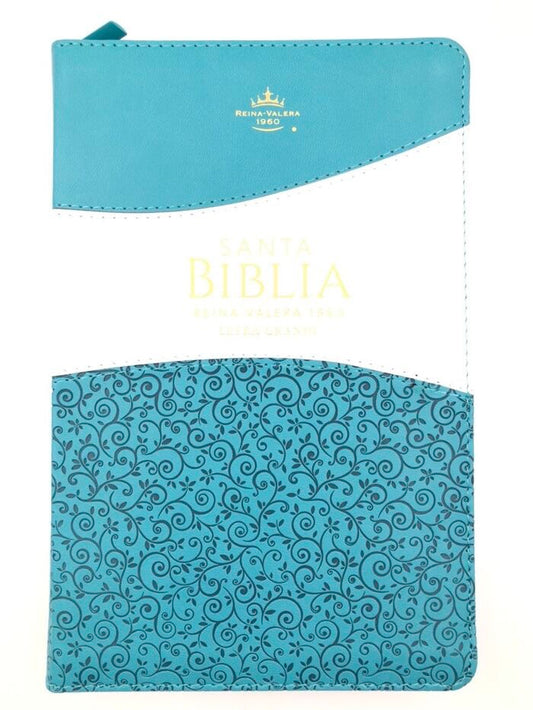 Biblia RVR60 Tamaño Manual Letra Grande cierre con indice